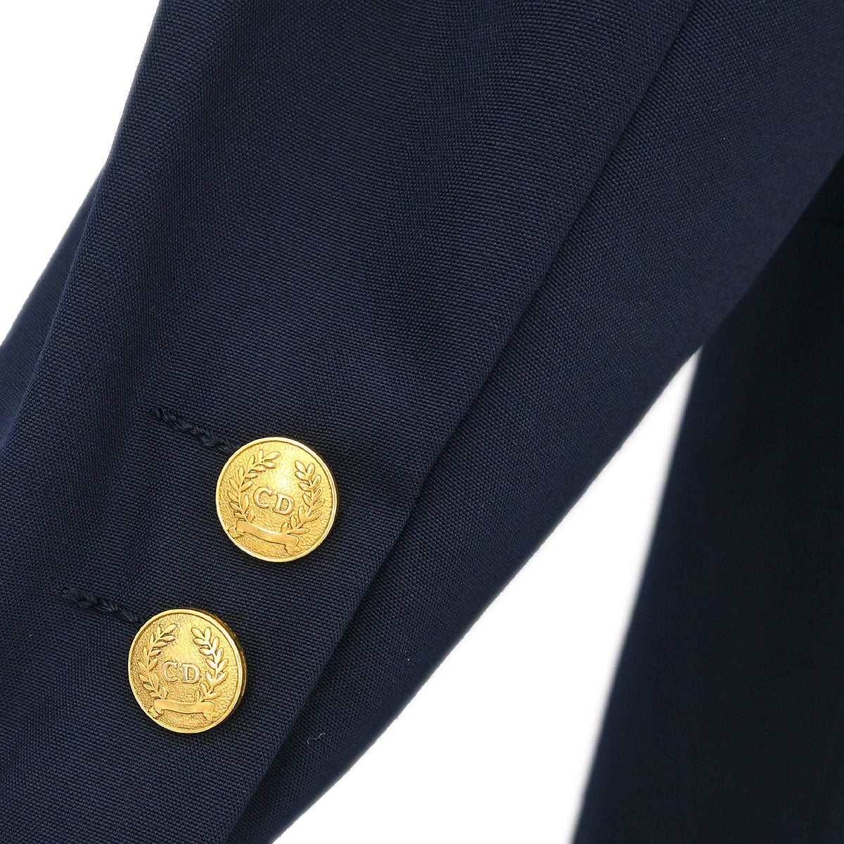 Christian Dior 2003 Setup Suit Jacket Skirt Navy #L