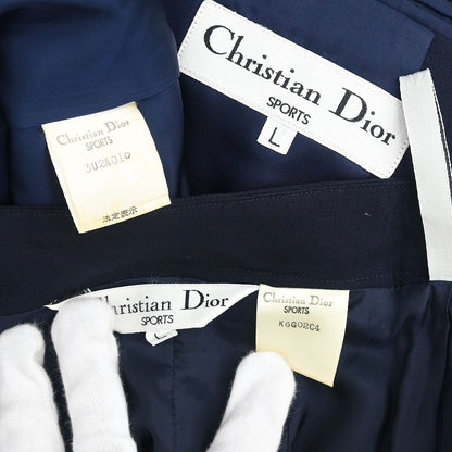 Christian Dior 2003 Setup Suit Jacket Skirt Navy #L