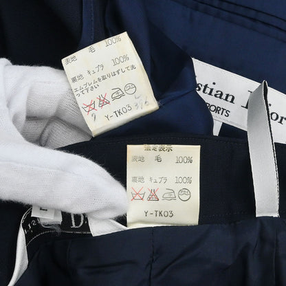 Christian Dior 2003 Setup Suit Jacket Skirt Navy #L