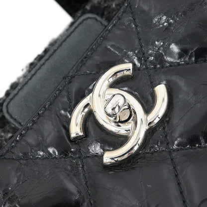 Chanel 2008-2009 Black Calfskin Portobello 2way Shoulder Handbag