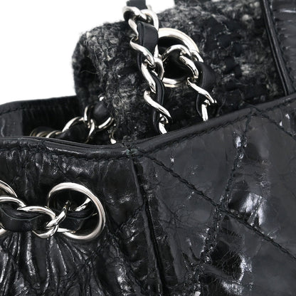Chanel 2008-2009 Black Calfskin Portobello 2way Shoulder Handbag