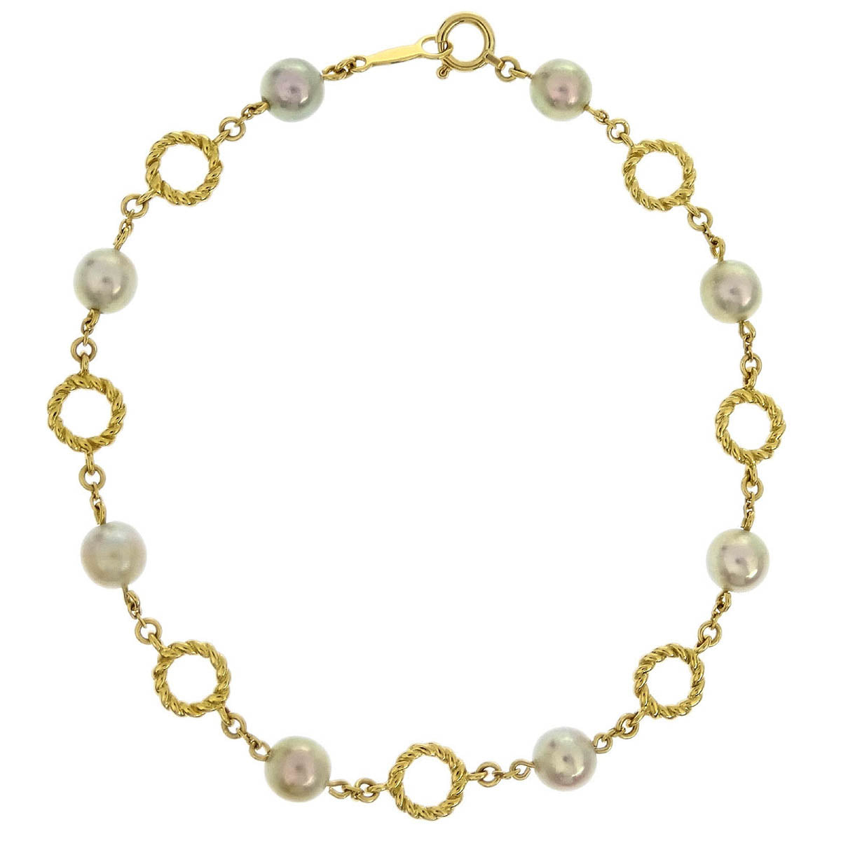 Mikimoto Bracelet 18K Genuine Pearl Gold