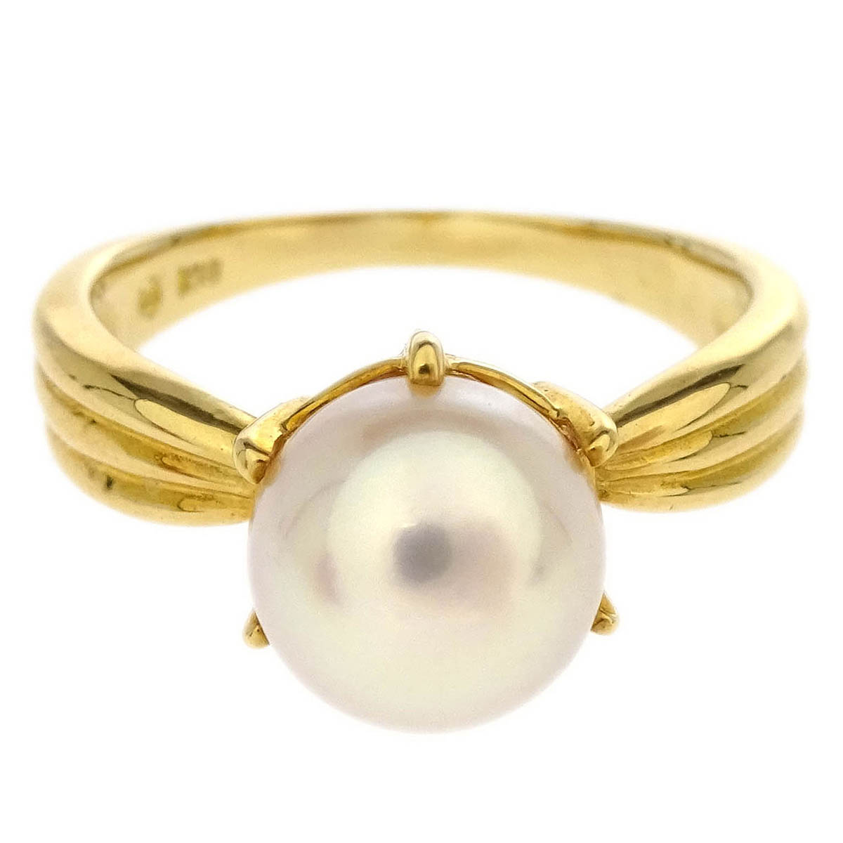 Tasaki Ring 18K Genuine Pearl Gold #49