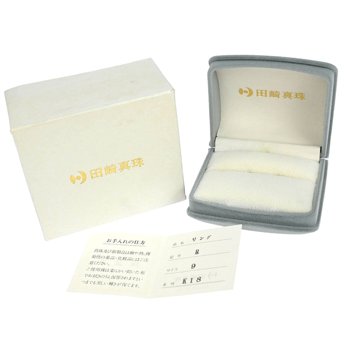 Tasaki Ring 18K Genuine Pearl Gold #49