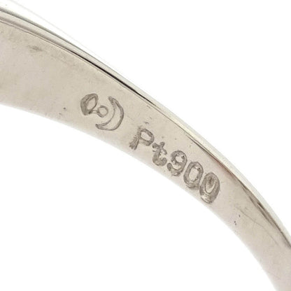 Tasaki Ring Pt900 Genuine Pearl Diamond Silver #52