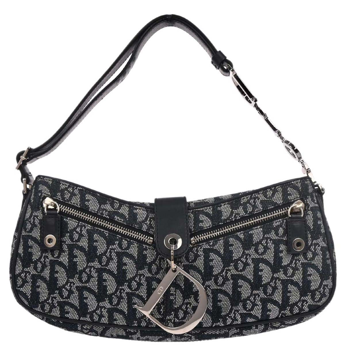 Christian Dior Navy Trotter Handbag