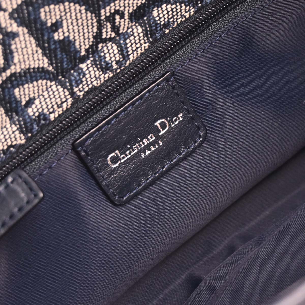 Christian Dior Navy Trotter Handbag