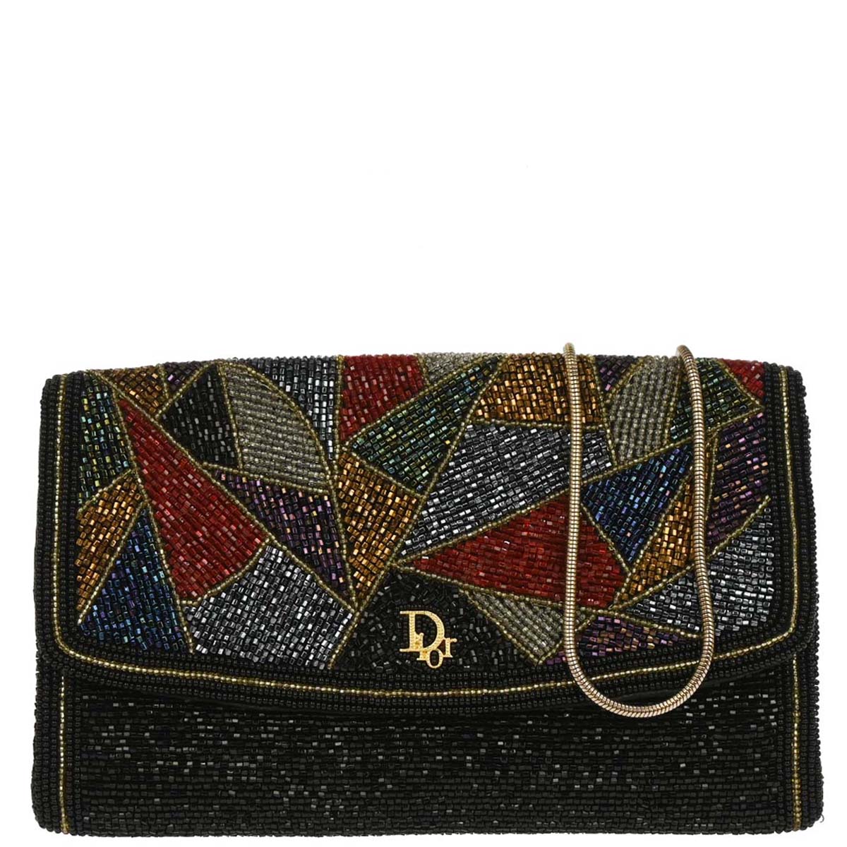 Christian Dior Black Beads Shoulder Bag