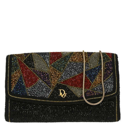 Christian Dior Black Beads Shoulder Bag