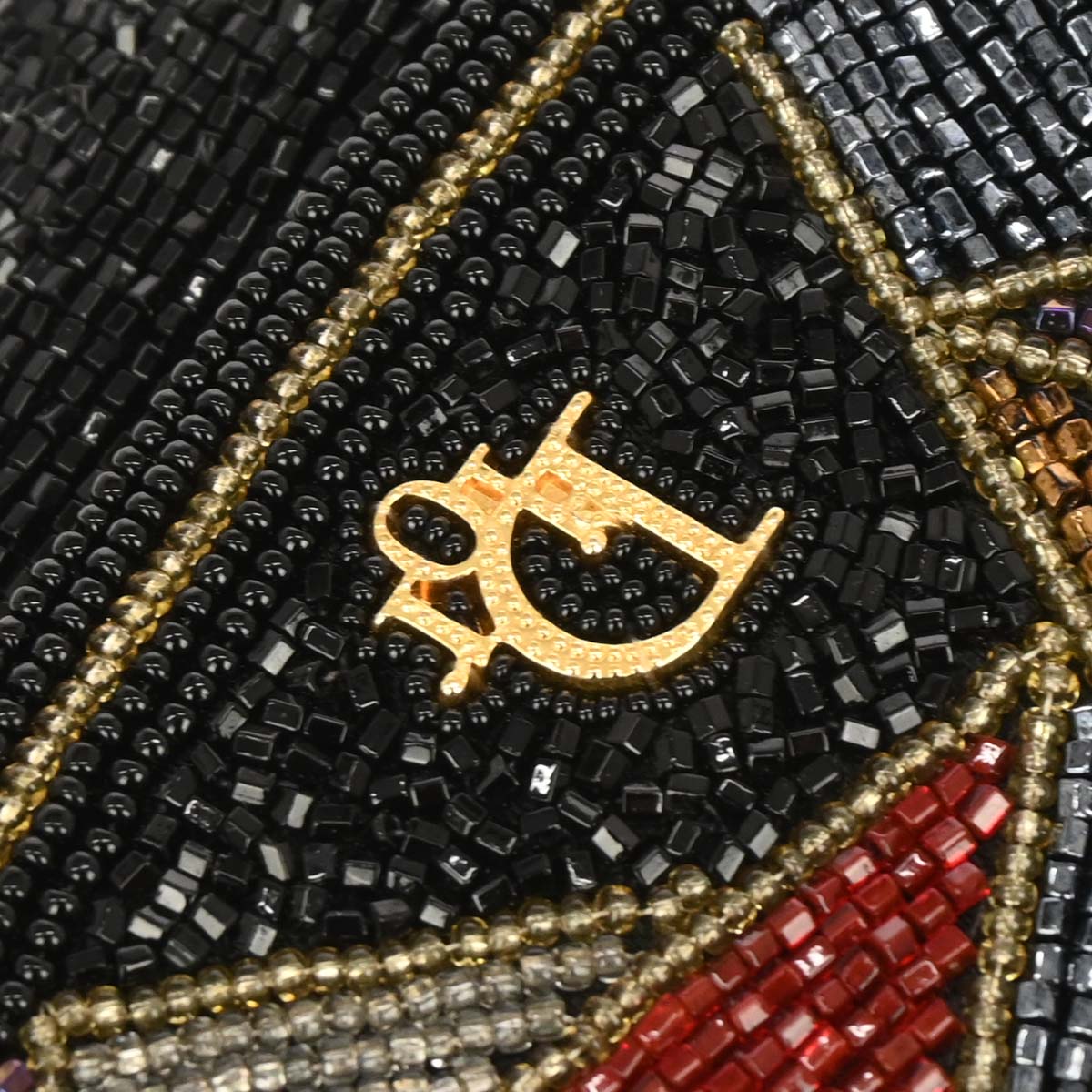 Christian Dior Black Beads Shoulder Bag