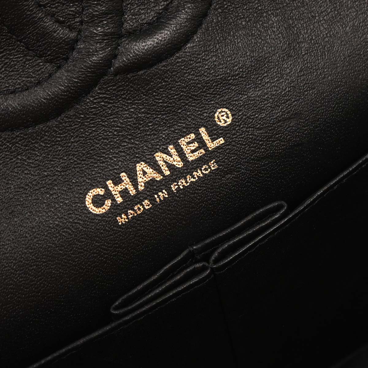 Chanel 2009-2010 Black Caviar Medium Classic Double Flap Shoulder Bag