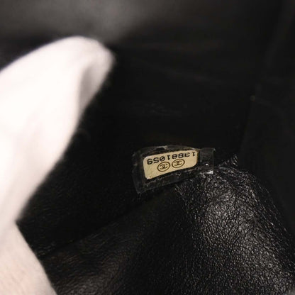 Chanel 2009-2010 Black Caviar Medium Classic Double Flap Shoulder Bag