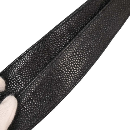 Chanel 2004-2005 Black Caviar Petite Shopping Tote PST Chain Handbag