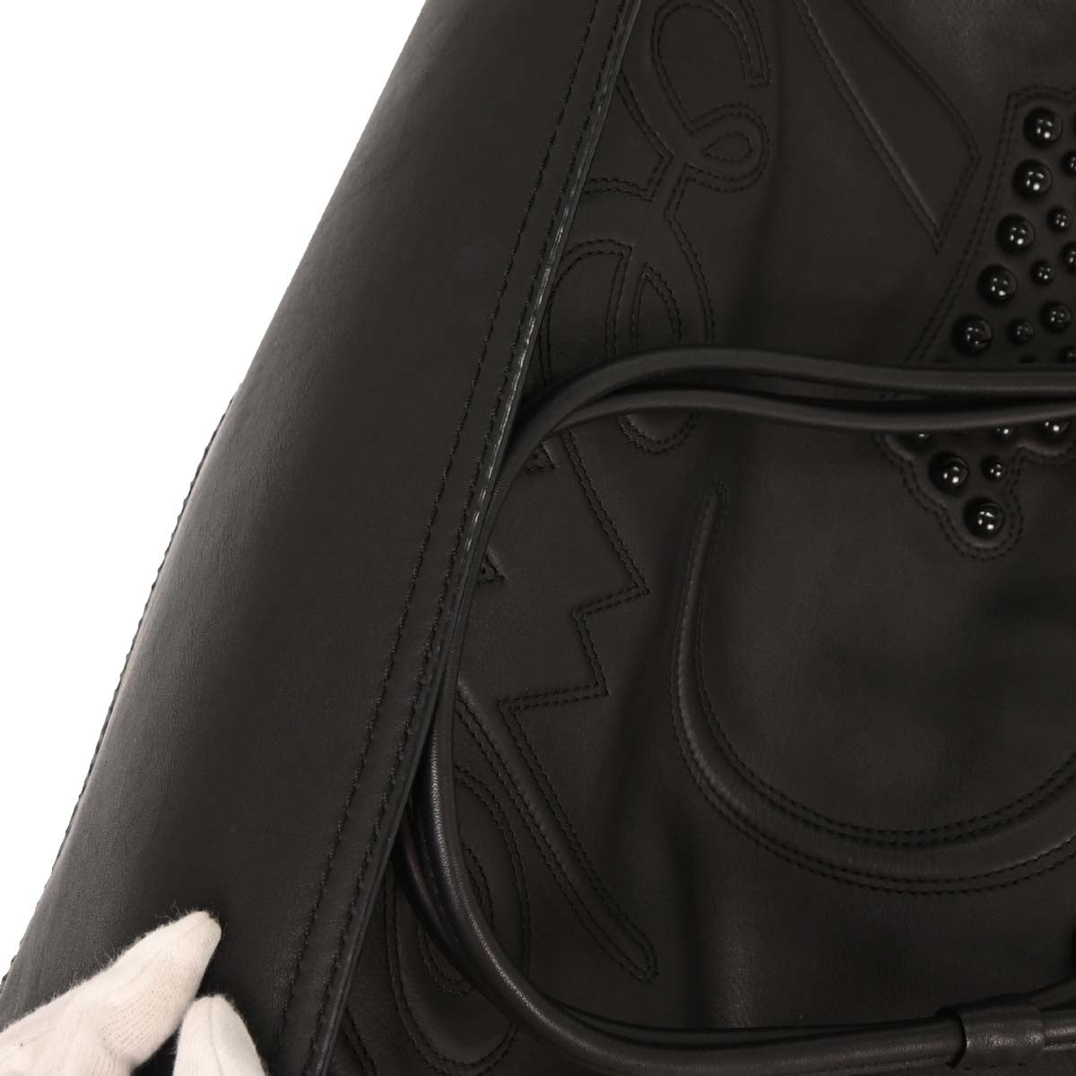 Loewe * Black Leather Tote Handbag