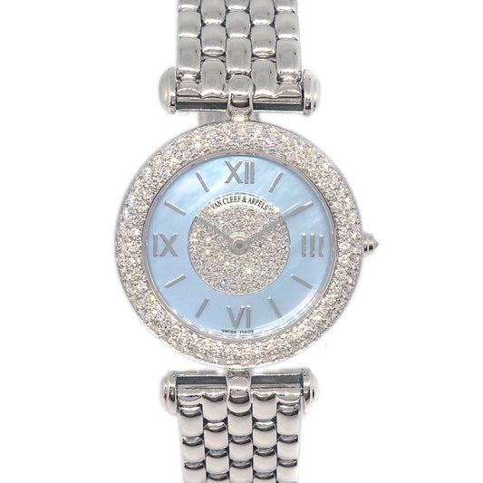 Van Cleef & Arpels Ref.3334B2 Sport 2 Ice Blue Diamond 18KWG Quartz Watch
