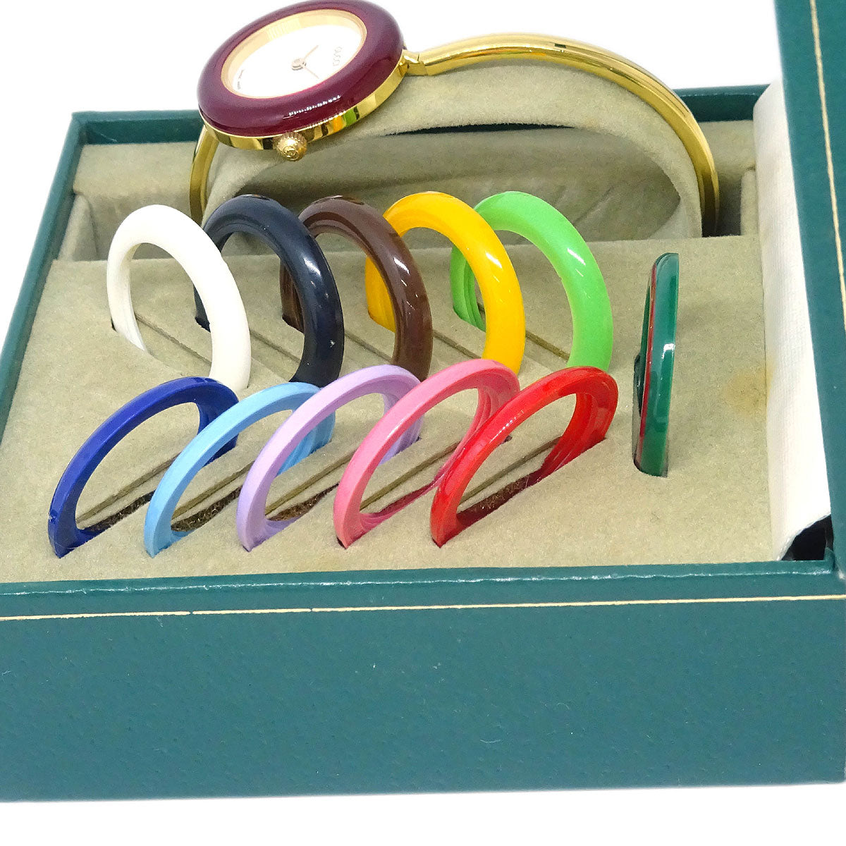 Gucci 11/12.2 Change Bezel Chameleon Quartz Watch SS