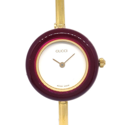 Gucci 11/12.2 Change Bezel Chameleon Quartz Watch SS