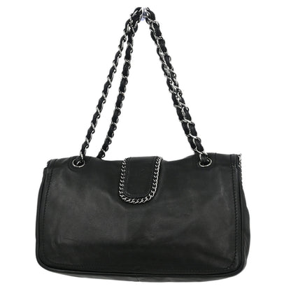Chanel Black Calfskin Luxury Line Madison Flap Shoulder Bag