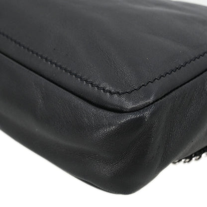 Chanel Black Calfskin Luxury Line Madison Flap Shoulder Bag