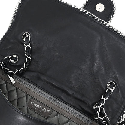 Chanel Black Calfskin Luxury Line Madison Flap Shoulder Bag