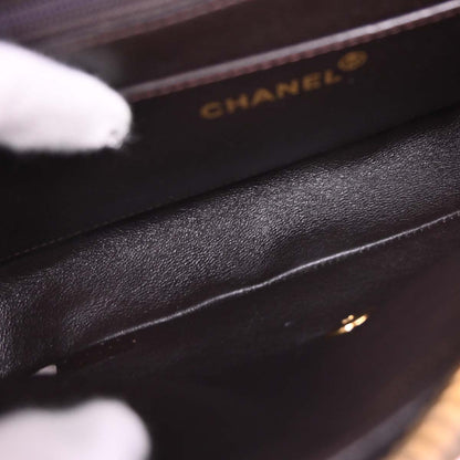 Chanel Brown Velvet Chain Backpack