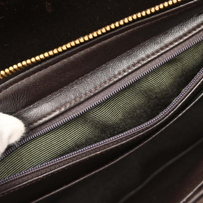 Chanel Brown Velvet Chain Backpack