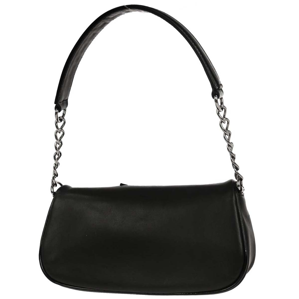 Chanel Black Lambskin Choco Bar Camellia Handbag