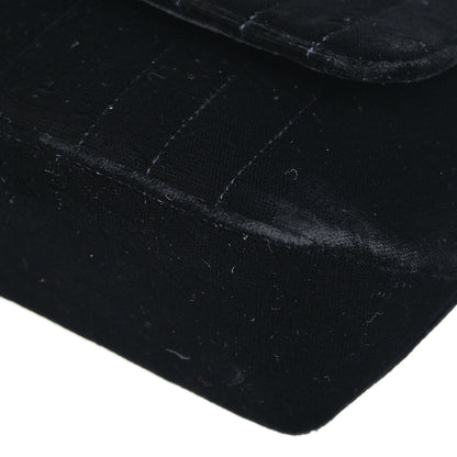 Chanel Black Velvet Mademoiselle Shoulder Bag