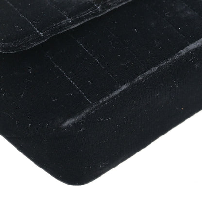 Chanel Black Velvet Mademoiselle Shoulder Bag