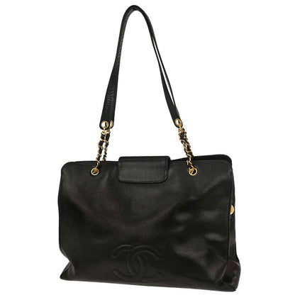Chanel Black Caviar Supermodel Tote Shoulder Bag