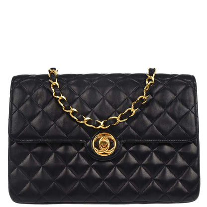 Chanel Navy Lambskin Shoulder Bag