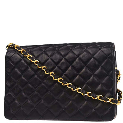 Chanel Navy Lambskin Shoulder Bag
