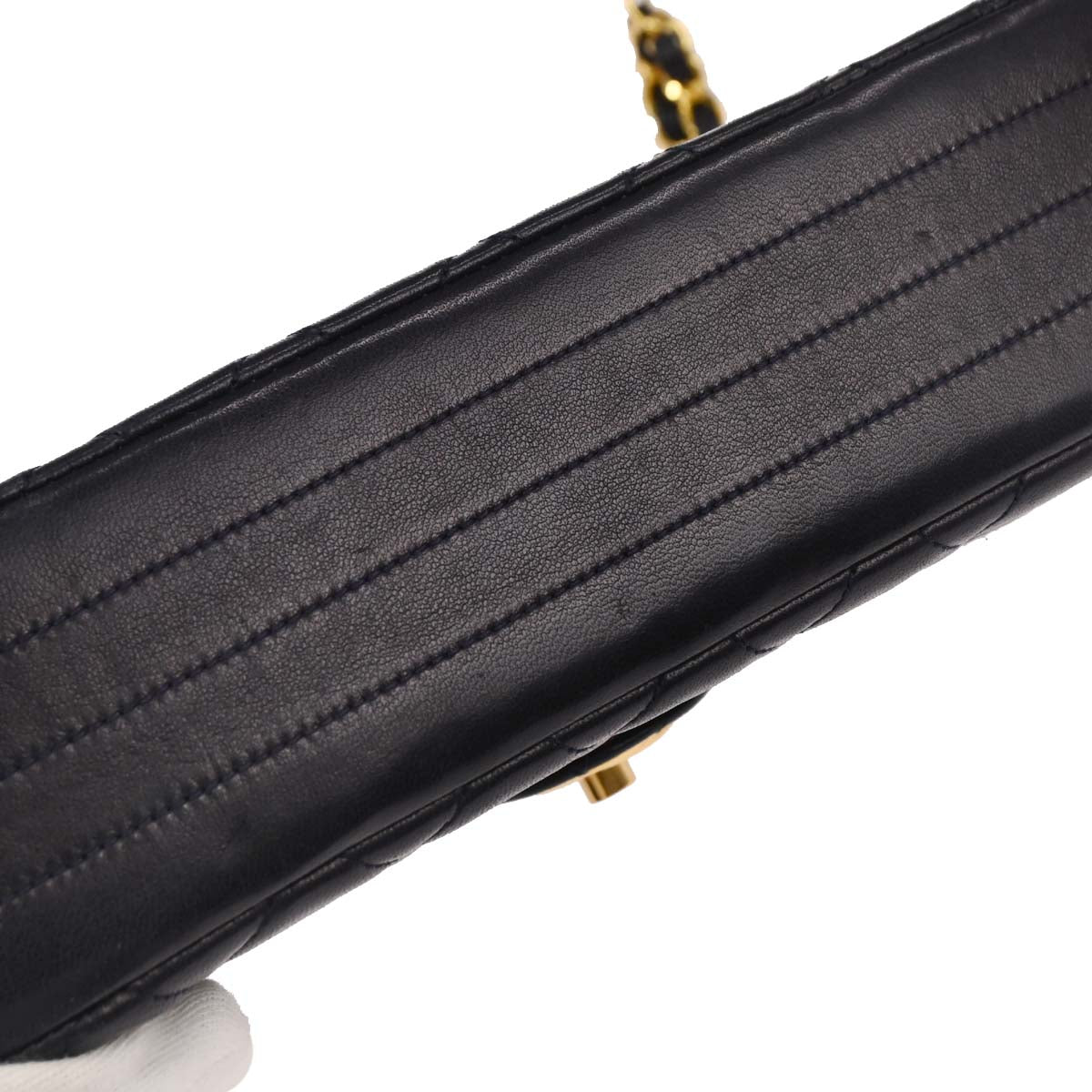 Chanel Navy Lambskin Shoulder Bag