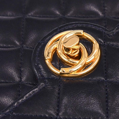 Chanel Navy Lambskin Shoulder Bag