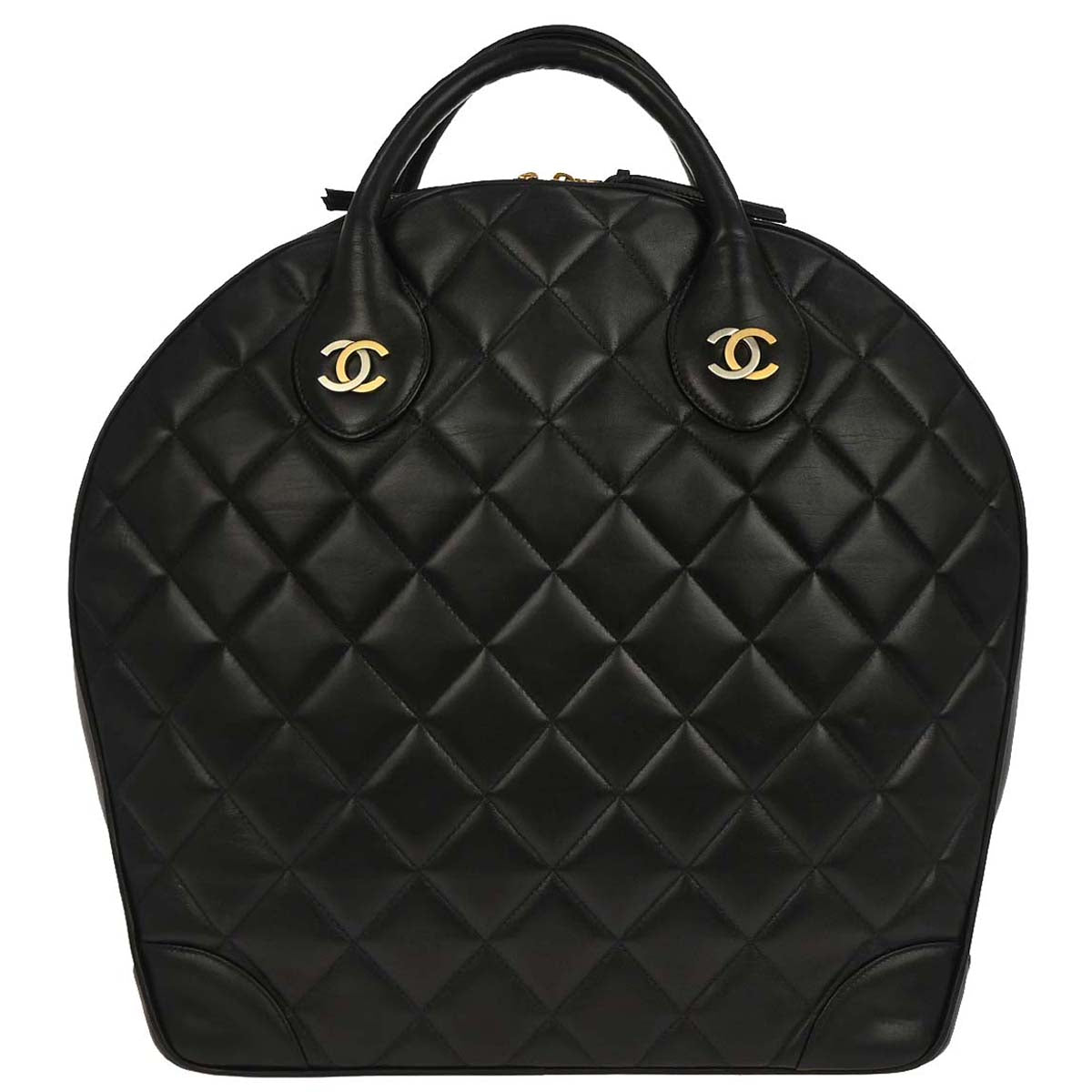 Chanel Black Lambskin Paris Handbag