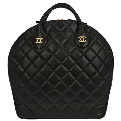 Chanel Black Lambskin Paris Handbag