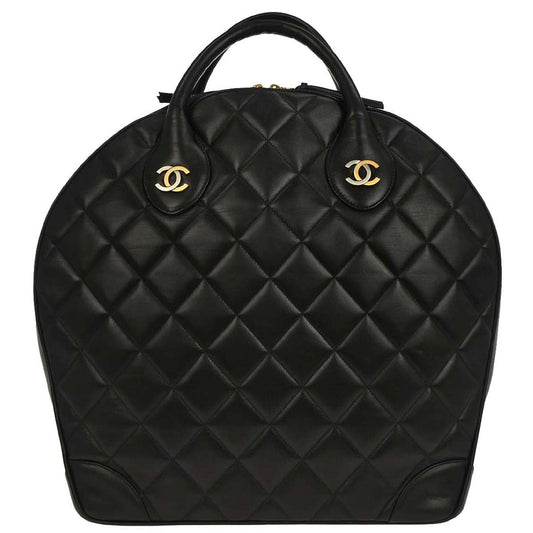 Chanel Black Lambskin Paris Handbag