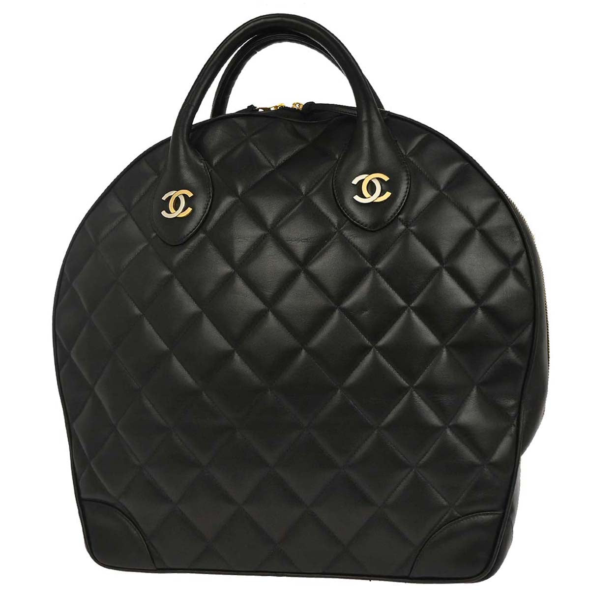 Chanel Black Lambskin Paris Handbag