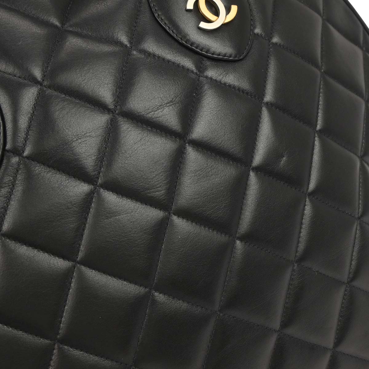 Chanel Black Lambskin Paris Handbag