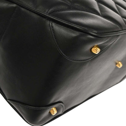 Chanel Black Lambskin Paris Handbag