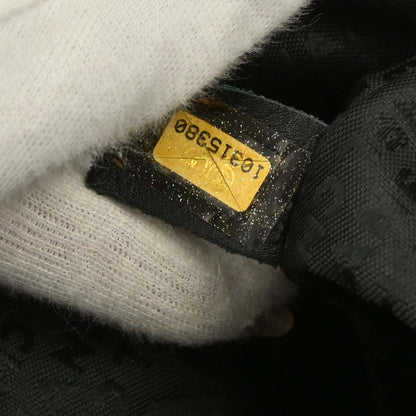 Chanel Black Canvas Chain Print Handbag