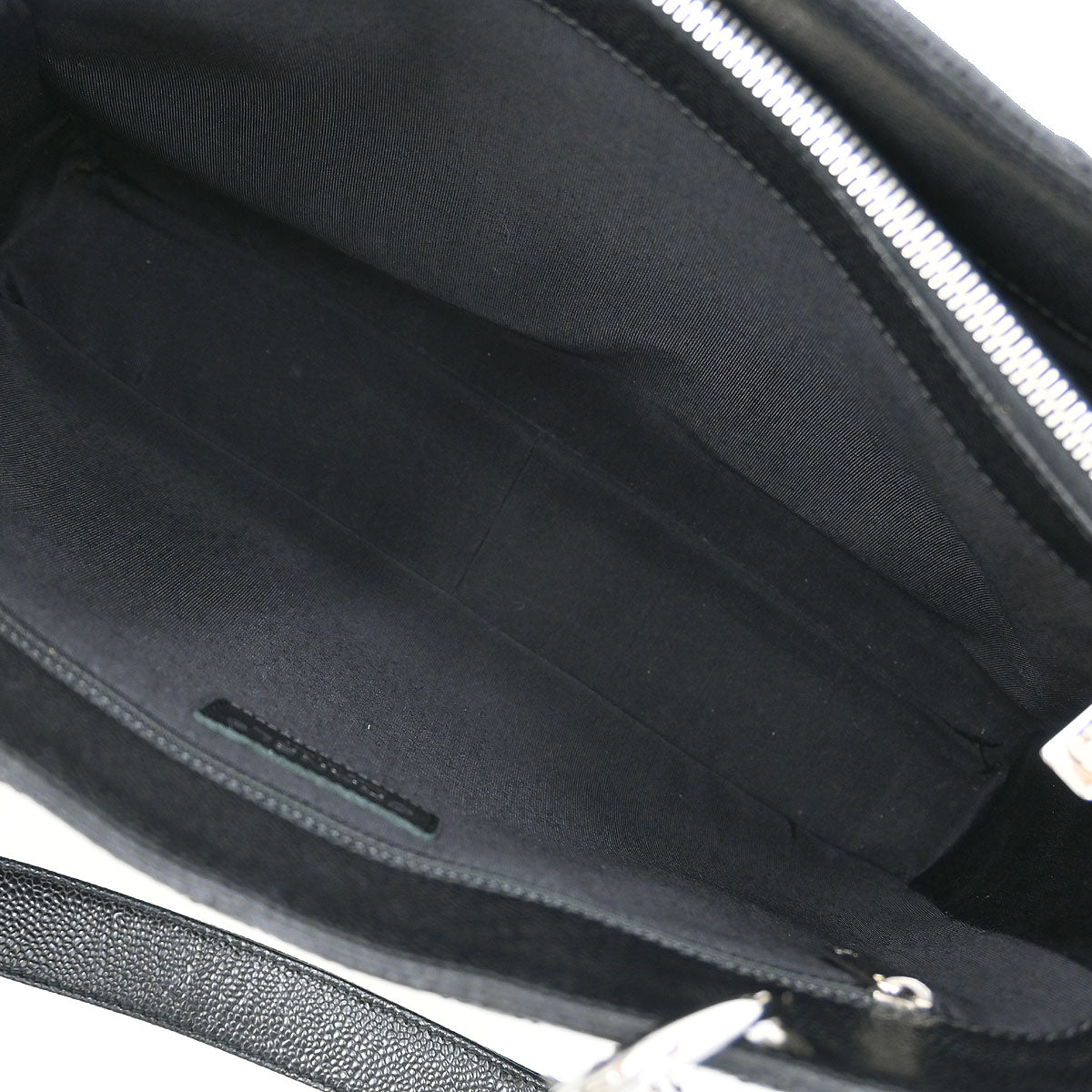 Chanel Black Caviar Grand Shopping Tote GST Chain Handbag