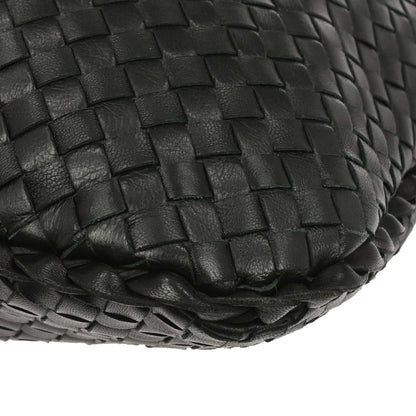 Bottega Veneta Black Intrecciato Hobo Handbag