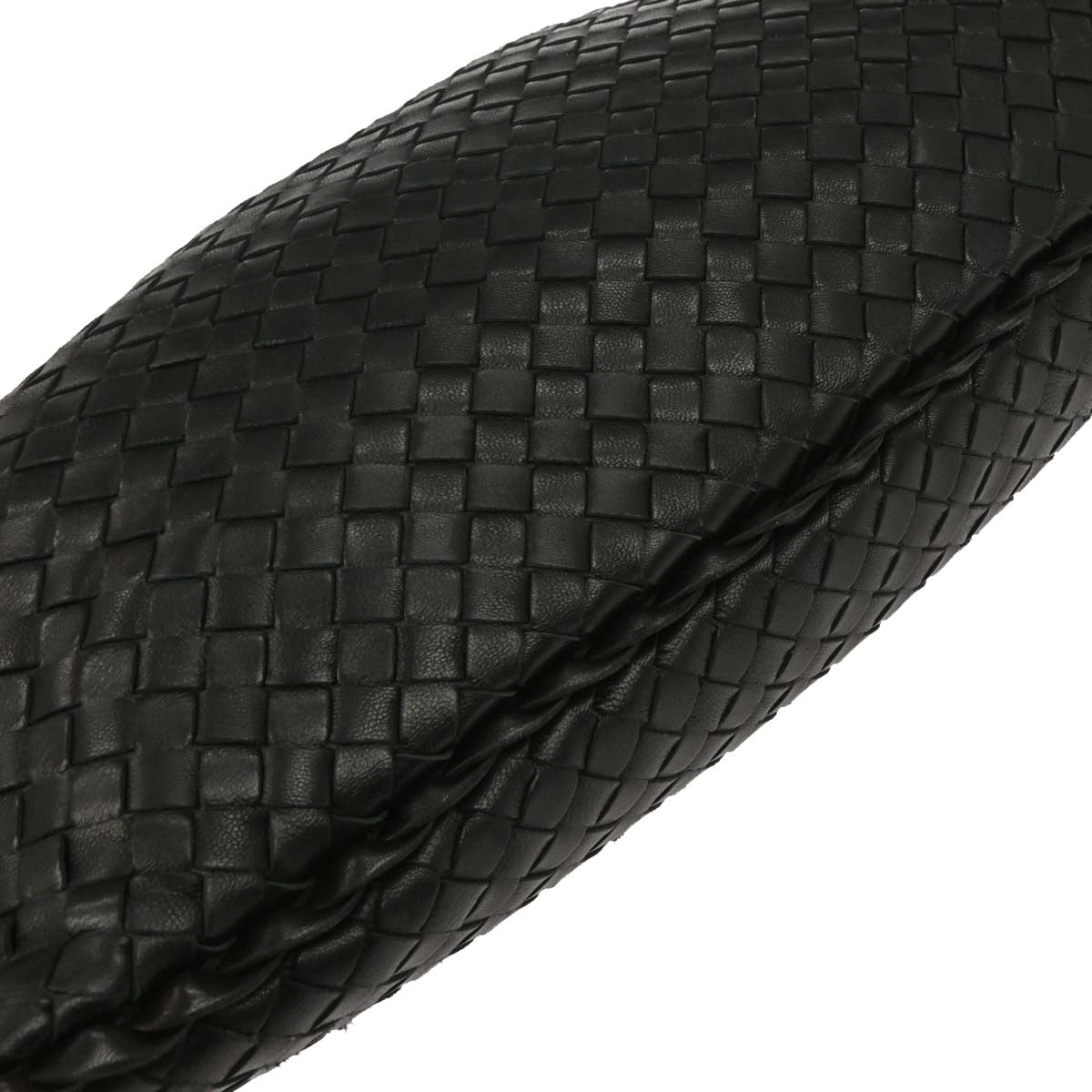 Bottega Veneta Black Intrecciato Hobo Handbag
