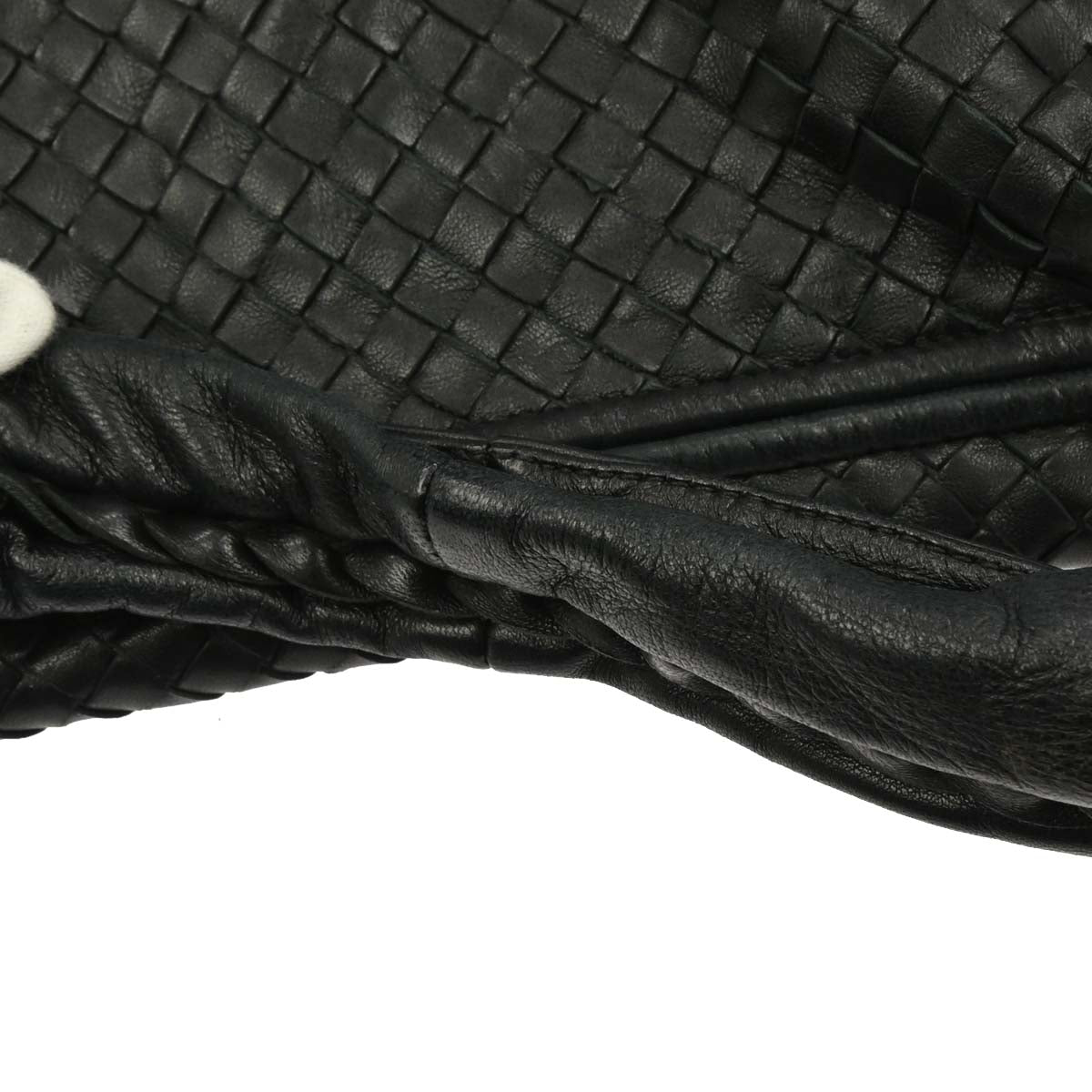 Bottega Veneta Black Intrecciato Hobo Handbag