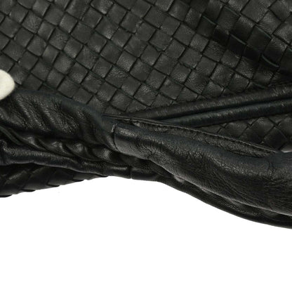 Bottega Veneta Black Intrecciato Hobo Handbag