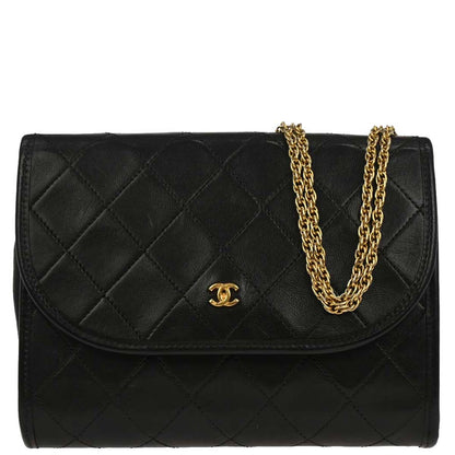 Chanel Black Lambskin Shoulder Bag