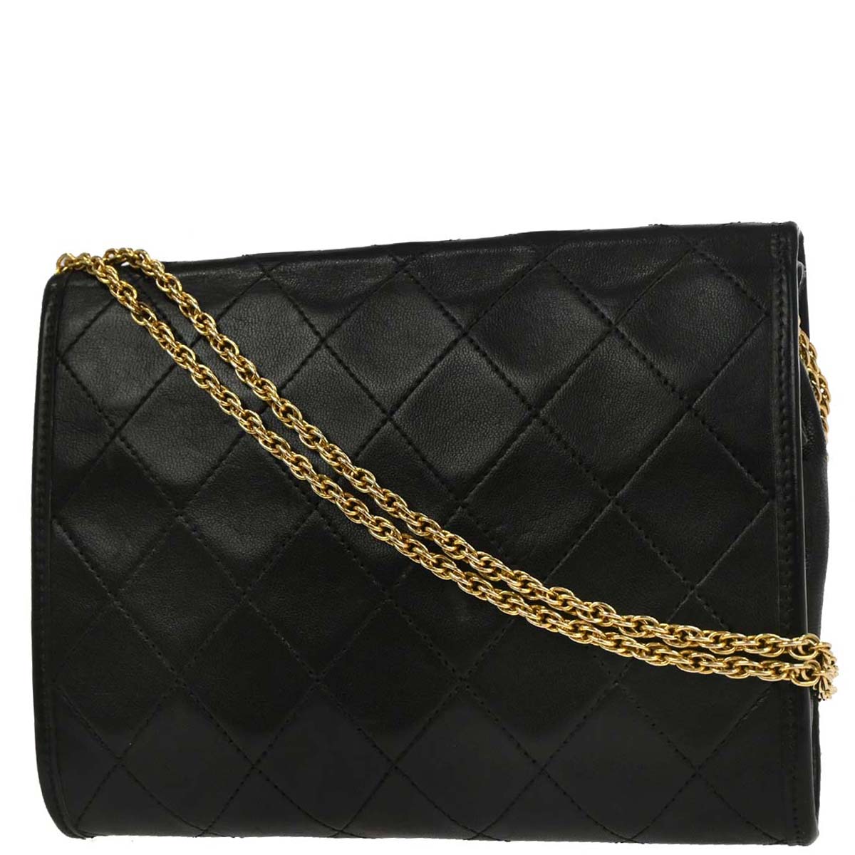 Chanel Black Lambskin Shoulder Bag