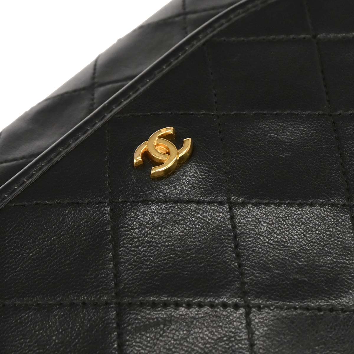 Chanel Black Lambskin Shoulder Bag