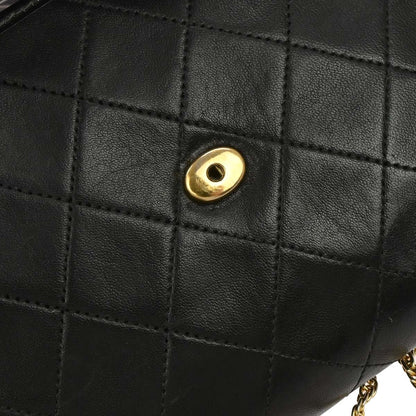 Chanel Black Lambskin Shoulder Bag